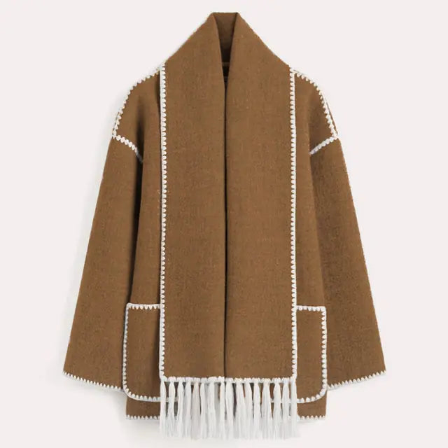 Verdant Étoile Scarf Jacket