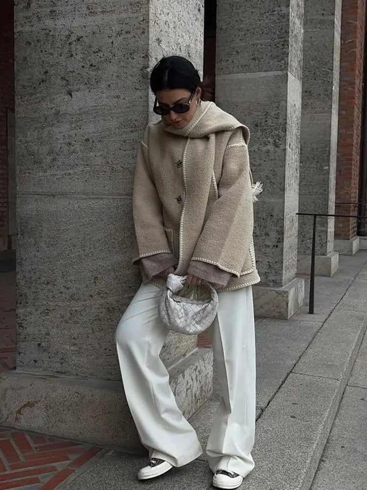 Verdant Étoile Scarf Jacket
