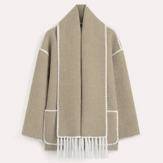 Verdant Étoile Scarf Jacket