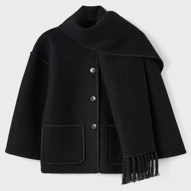 Verdant Étoile Scarf Jacket