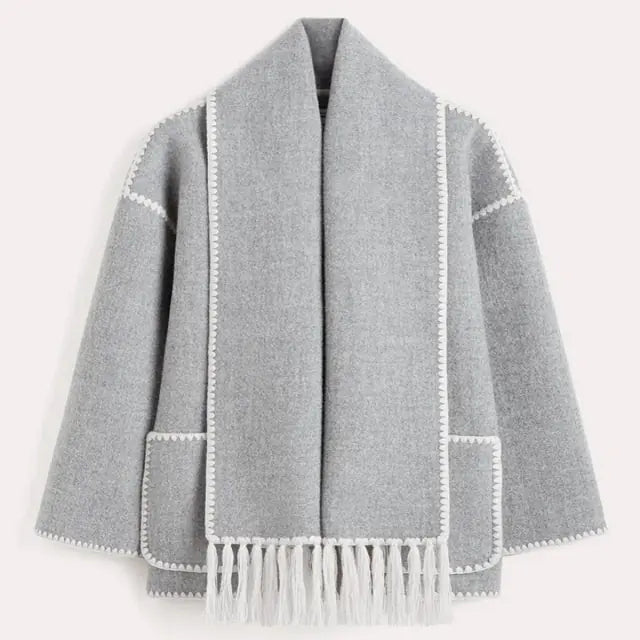 Verdant Étoile Scarf Jacket