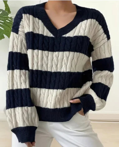 Verdant Côte V-Neck Knit
