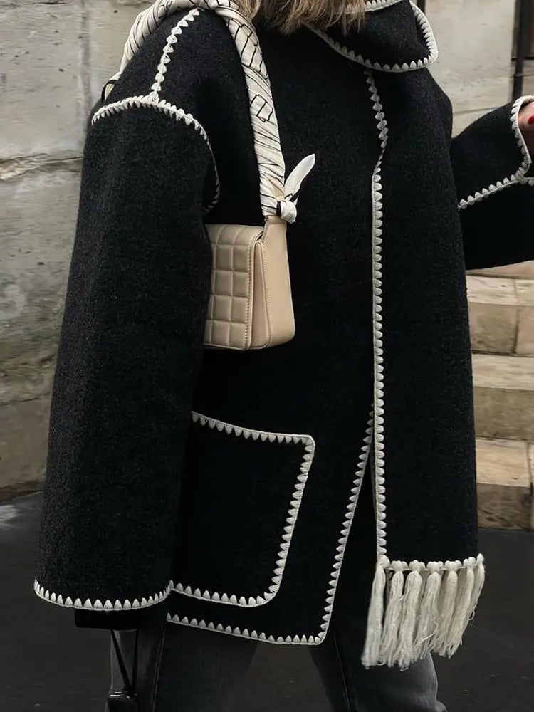 Verdant Étoile Scarf Jacket