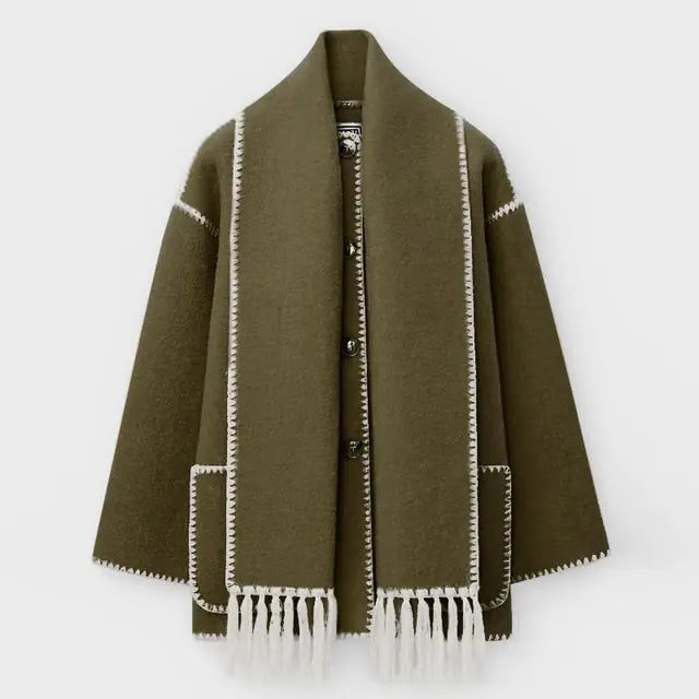 Verdant Étoile Scarf Jacket