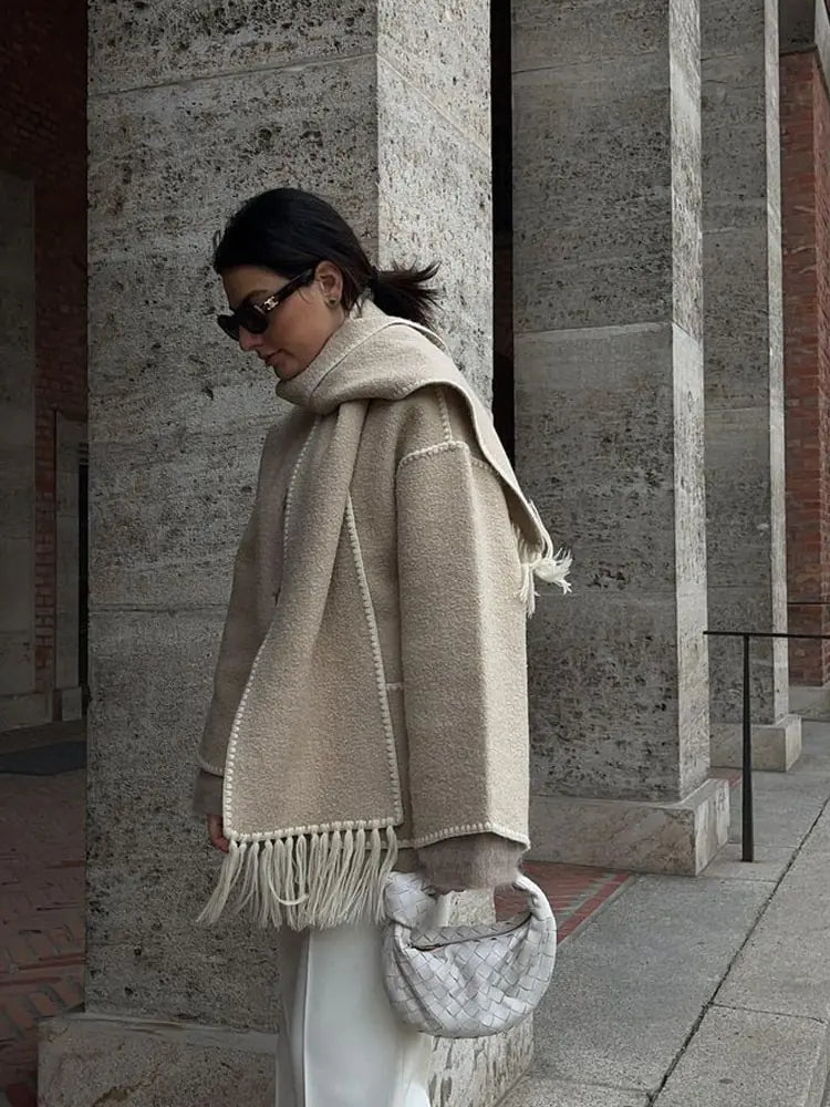 Verdant Étoile Scarf Jacket